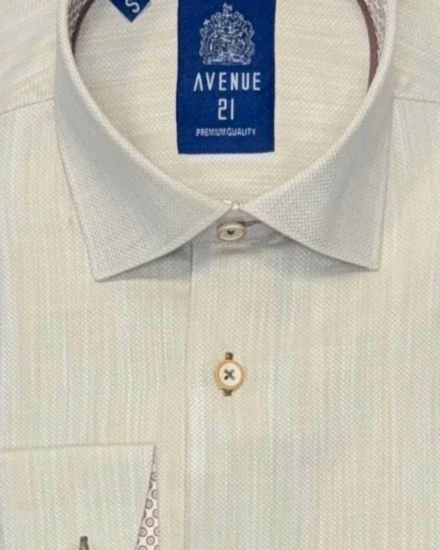 Avenue 21 - Men's Luxury Cotton Long Sleeve Shirt