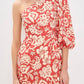 Dress To - One-shoulder Floral Print Mini Dress