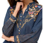 Johnny Was - DURAGO RUFFLE NECK SHIRT