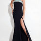 Rachel Allan - Halterneck Jersey Evening Gown