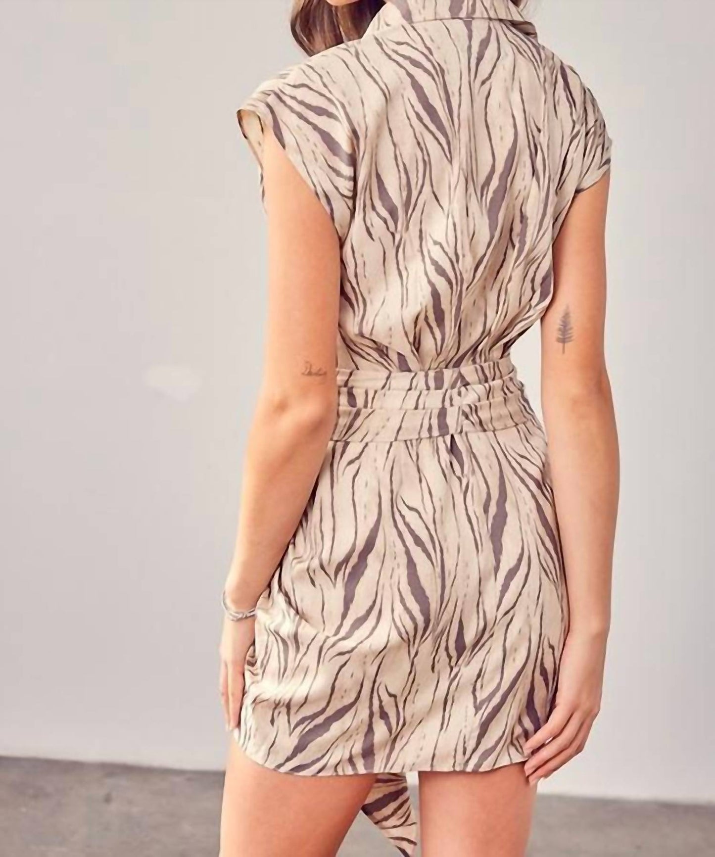 Do+Be - Printed Front Tie Dress