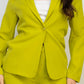 A.C.G. Los Angeles - Midrise Dressy Pants & Button Front Blazer Set