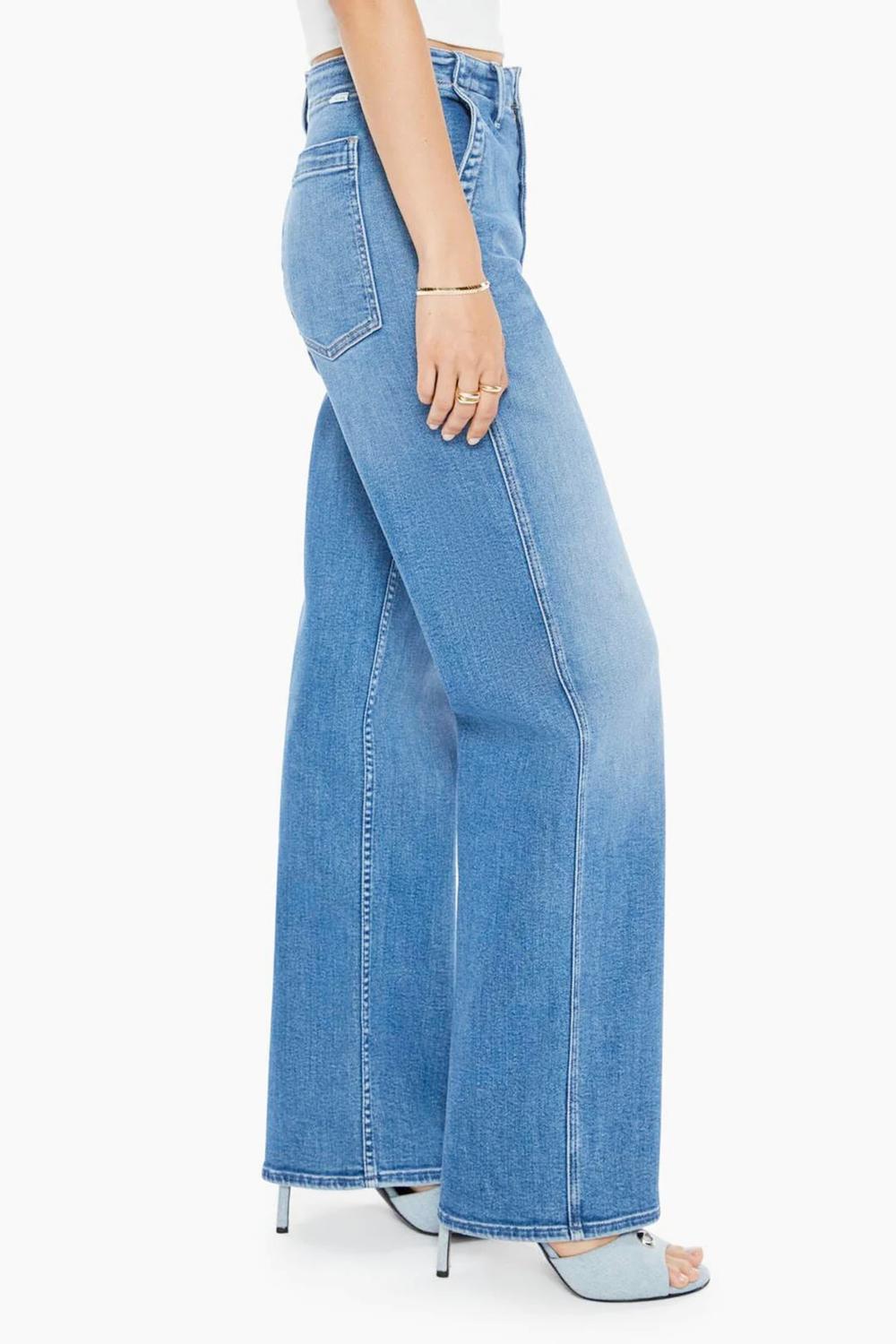 Mother - Major Zip Sneak High Rise Jeans