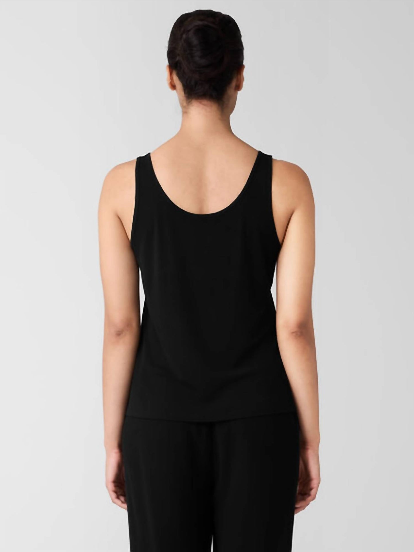 Eileen Fisher - Stretch Silk Jersey Scoop Neck Tank