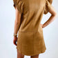 Thml - Fiona Flutter Suede Mini Dress