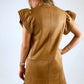 Thml - Fiona Flutter Suede Mini Dress