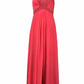 Theia - Women's Beaded Full Length Silk Chiffon Dress