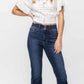 Judy Blue - High Waist Rayed Hem Bootcut Jeans