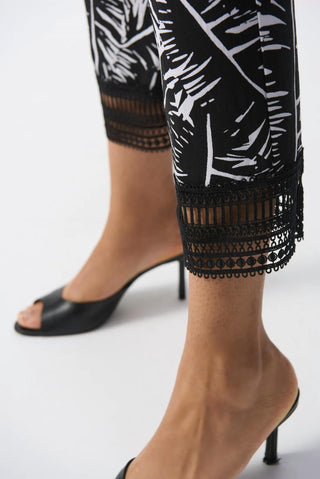 Joseph Ribkoff - Tropical Print Cropped Pants