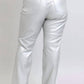 Trendsi - Women's Judy Blue Full Size High Waist Silver Faux Leather Pants Plus Size