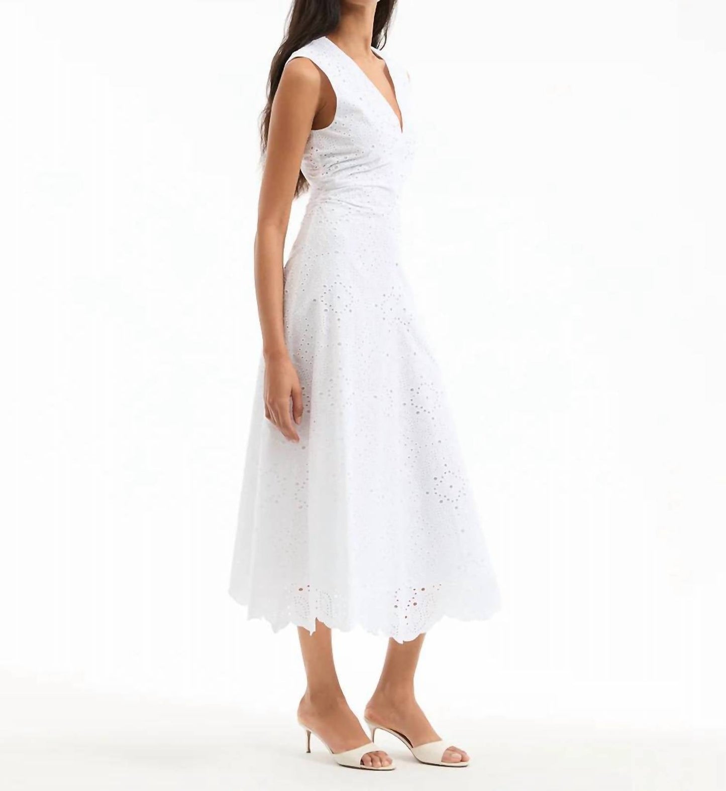 Veronica Beard - Aven Eyelet Midi Dress