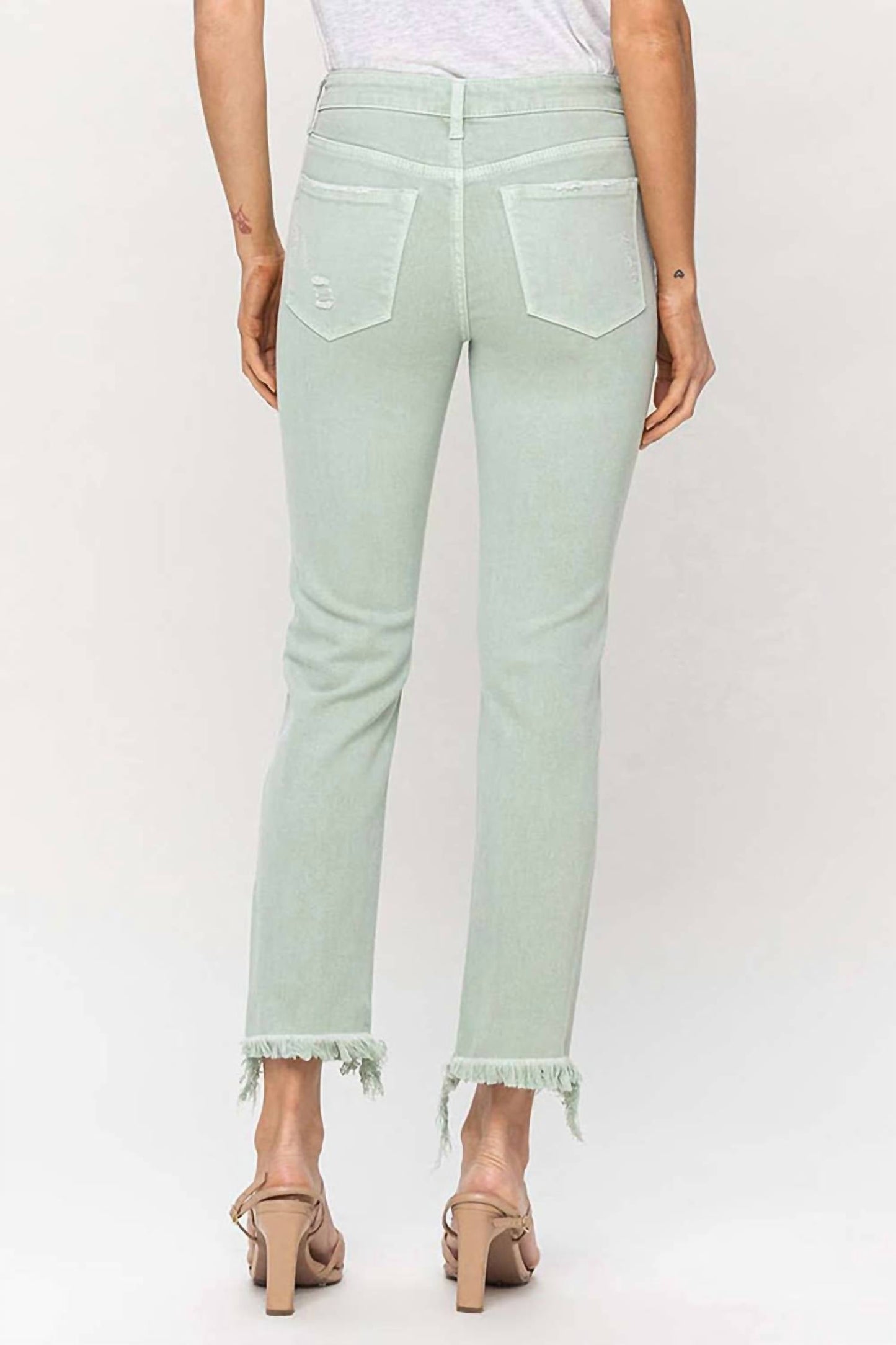 Vervet By Flying Monkey - CROP STRAIGHT JEANS