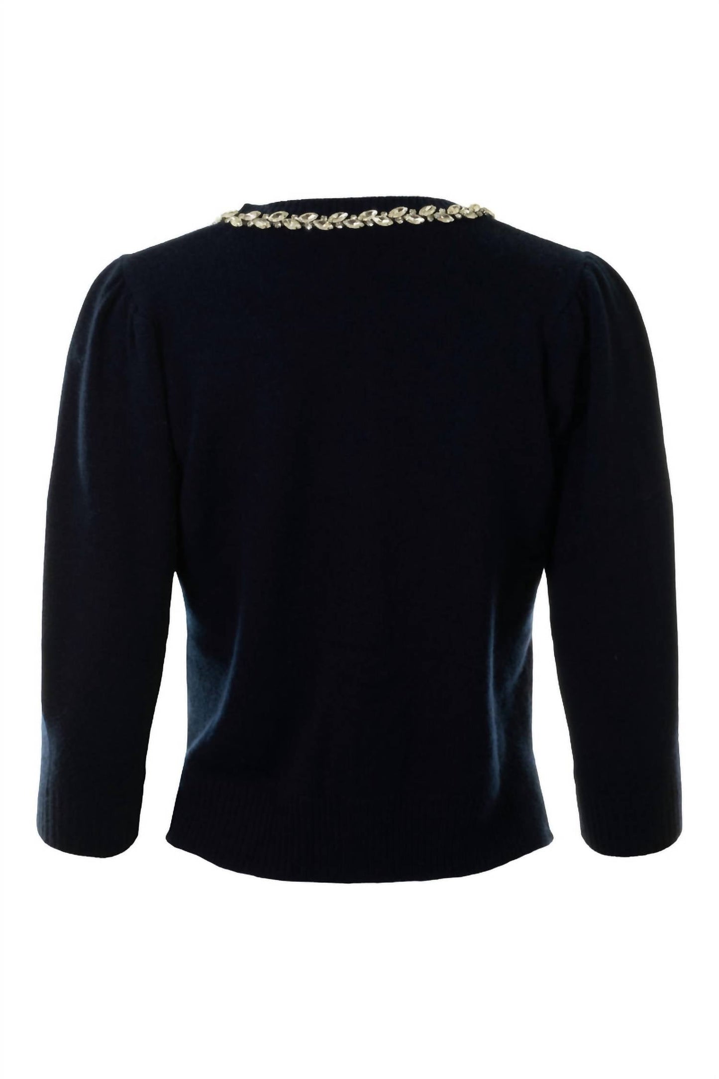 Autumn Cashmere - Women's Rhinestone Trim Cardigan
