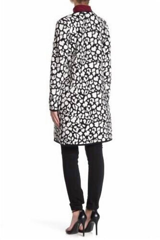 Vince Camuto - Open Front Cheetah Print Cardigan