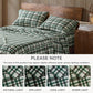 4 Pieces Queen 100% Cotton Flannel Printed Sheet Set Finton