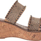 Sam Edelman - Women's Double Strap Slip On Open Toe Wedge Sandals