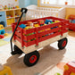 Children's and Garden Wooden Carriage with All-Terrain Inflatable Wheels