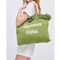 Urban Expressions - Summer Vibes Fringe Beach Tote Bag