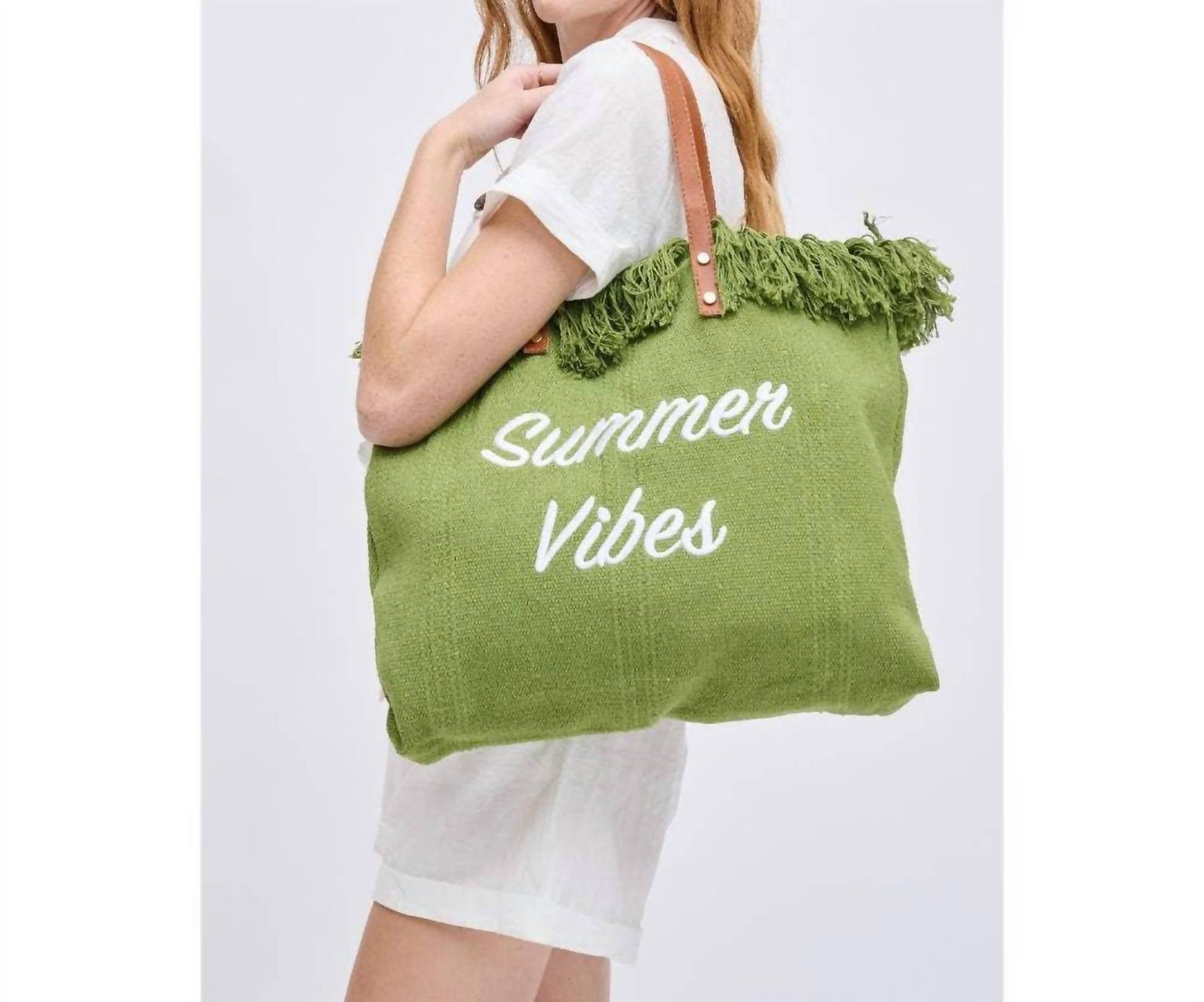 Urban Expressions - Summer Vibes Fringe Beach Tote Bag