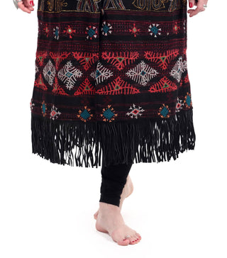 Standawt - Hand-embroidered Patches Merino Wool Coat