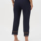 Joseph Ribkoff - Lace Cuff Pull On Cropped Pant