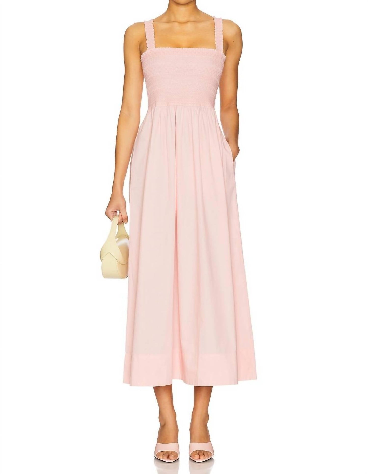 Pistola - Genevieve Smocked Embroidered Bodice Dress