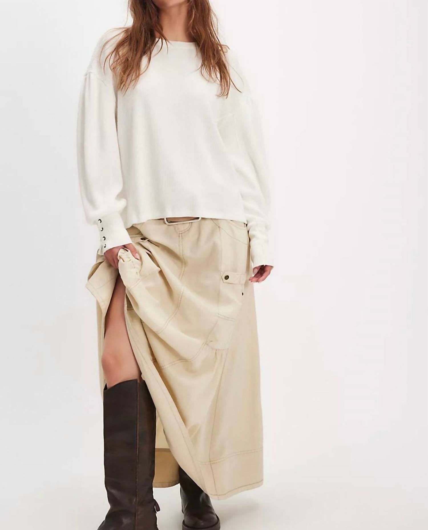 Free People - Lapis Cuff Long Sleeve Top