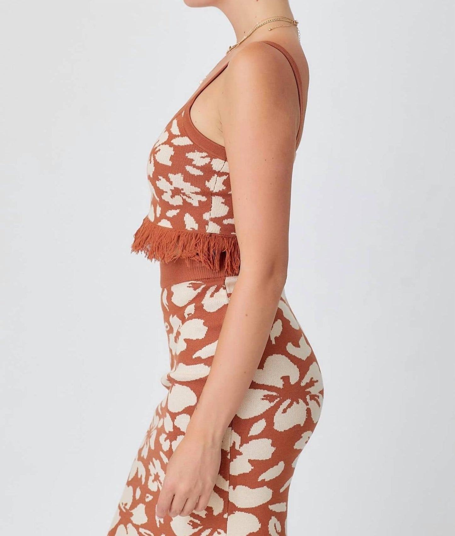 Baevely By Wellmade - Tulum Nights Knit Crop Top