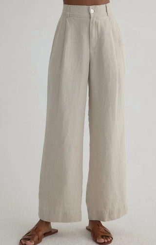 Bella Dahl - Pleated Wide Leg Ankle Pant