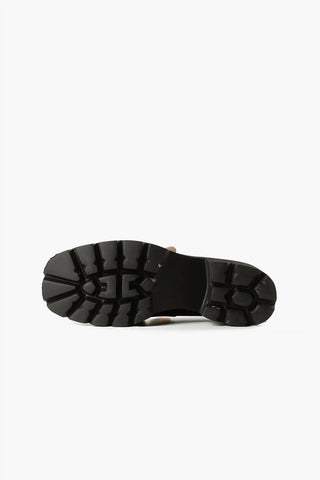 All Black - CHUNK LINKS LADY LUGG LOAFER
