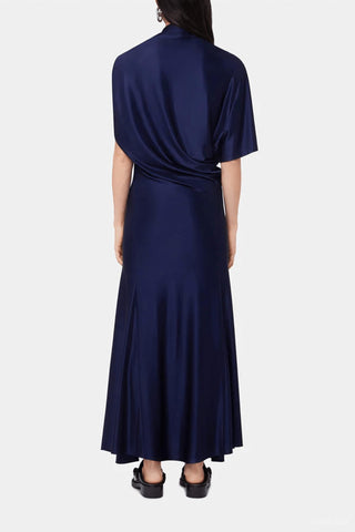 Rabanne - Asymmetrical Draped Midi Dress