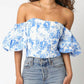 Olivaceous - Georgie Floral Puff Sleeve Top