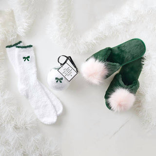 Bella Sleep + Spa - Women's Ornament Cozy Socks