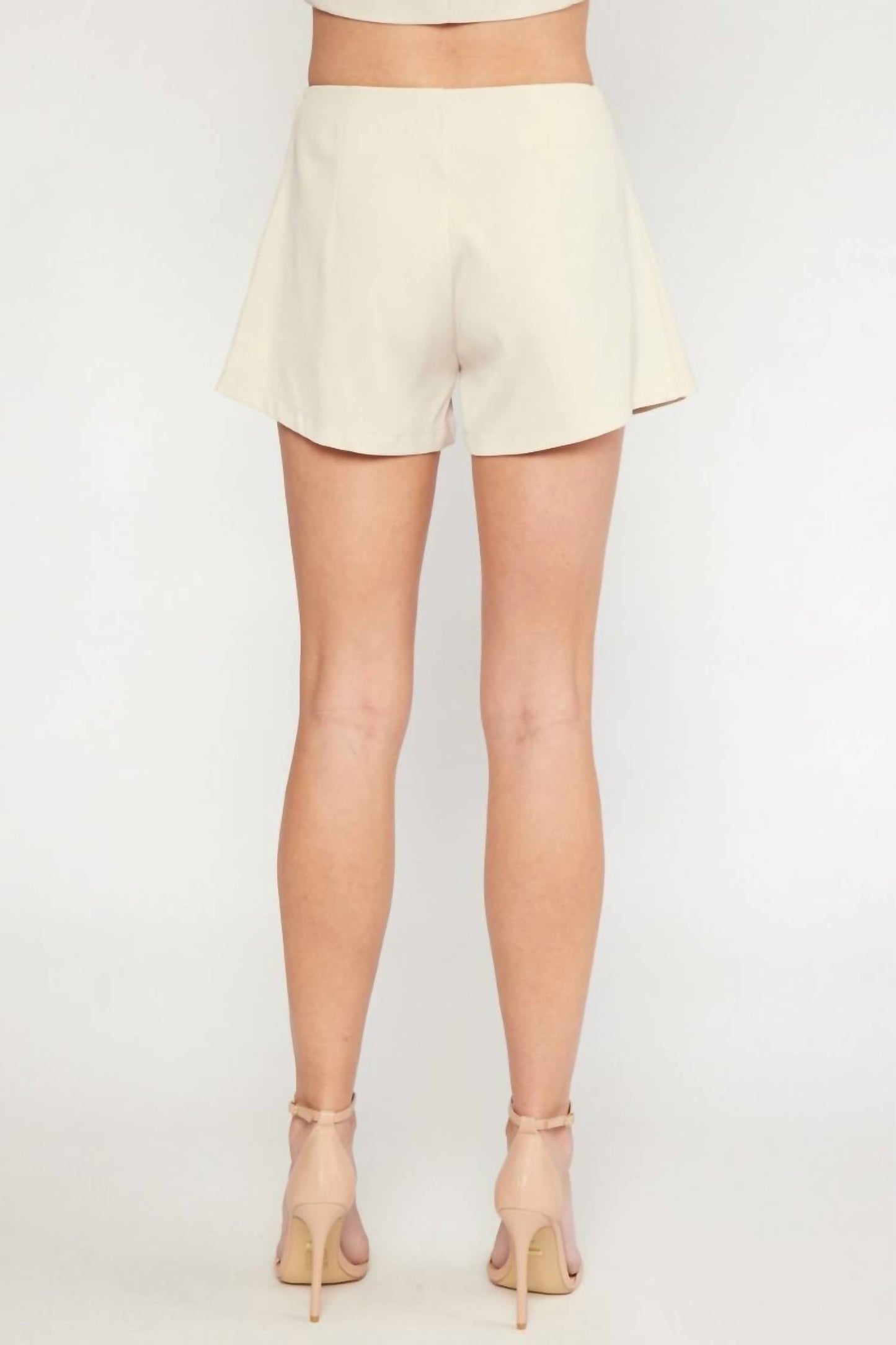 Entro - Front Flap High-Waisted Shorts