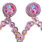 Bosuk - Women Ab Crystal Teardrop Earrings