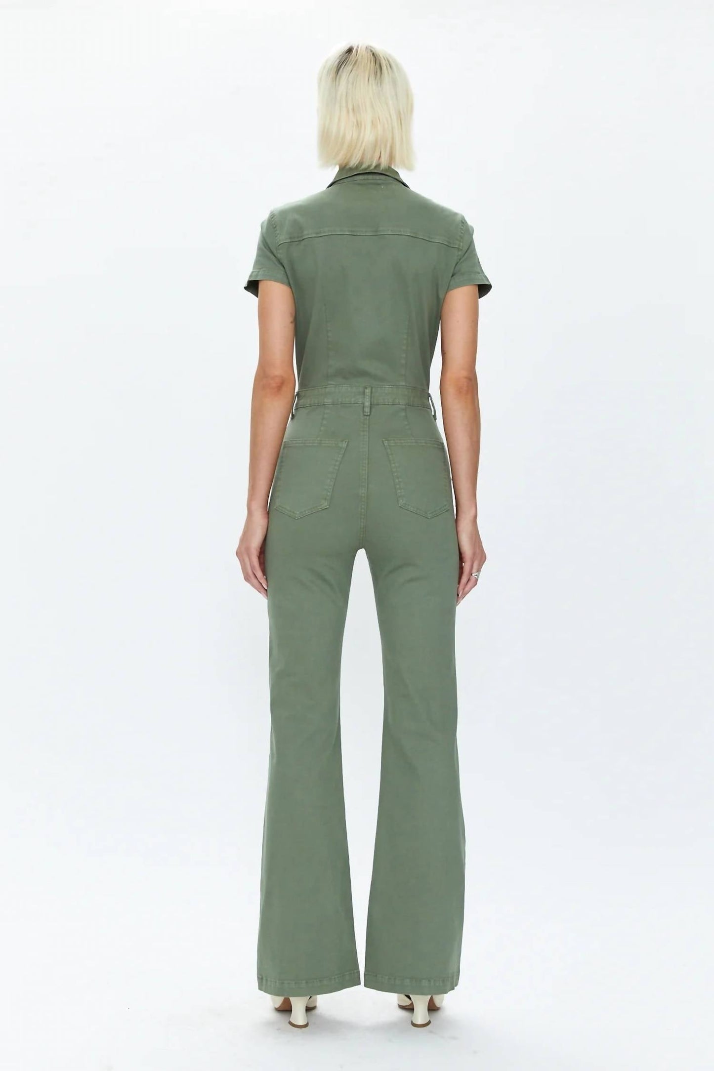 Pistola - Martina Short Sleeve Flare Jumpsuit