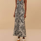 Farm Rio - Monochrome Elegance Scarf Jumpsuit