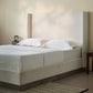 Hosford Upholstered Wingback Bed with Wood Base Platform