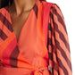 Hutch - Lindie Geo Print Long Sleeve Wrap Dress