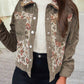 1 The Woman - Ribbed Retro Floral Patchwork Jacket