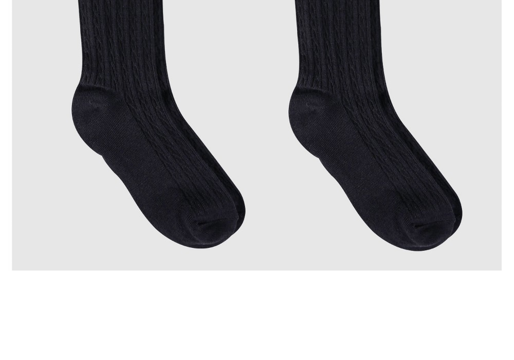 Girls Knee High Casual Socks Cat & Jack - 2-Pack Black Size S