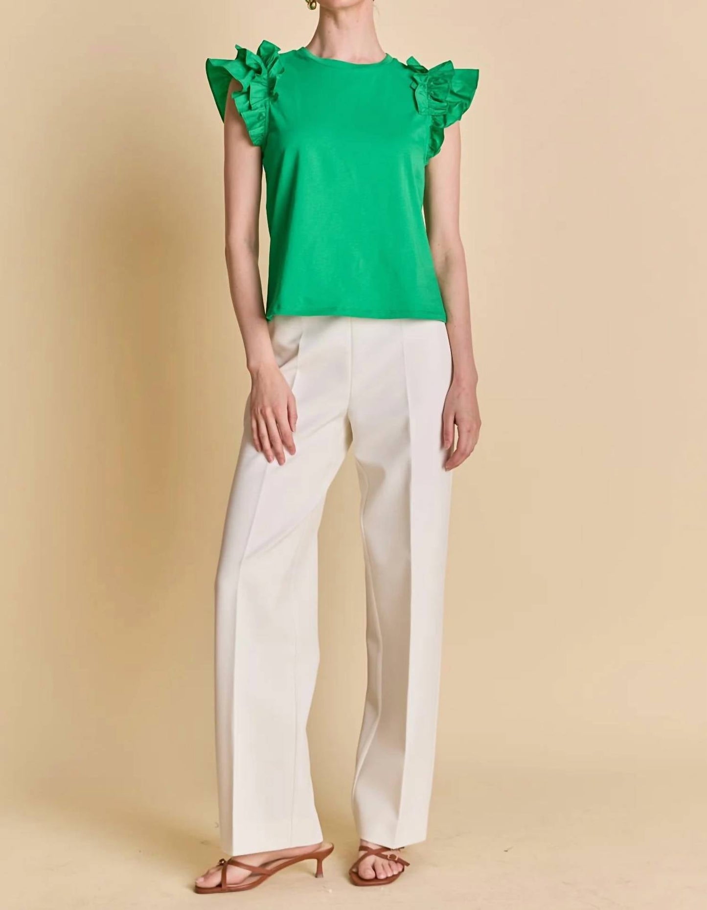 2.7 August Apparel - Sammie Ruffle Top