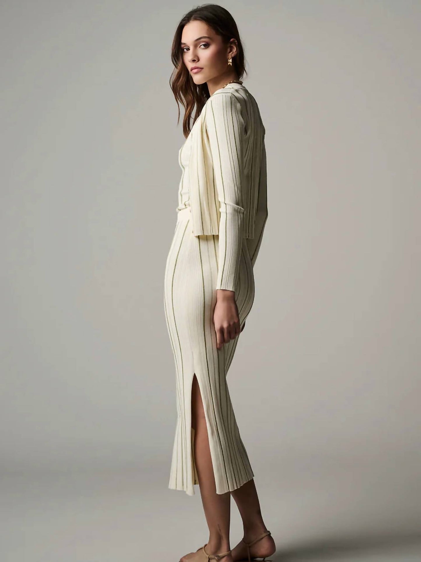 Hevron - Pearl Long Sleeve Cardigan