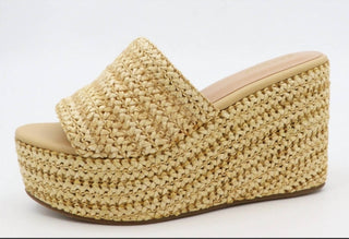 Bamboo - NOPAL Woven Wedge Sandal