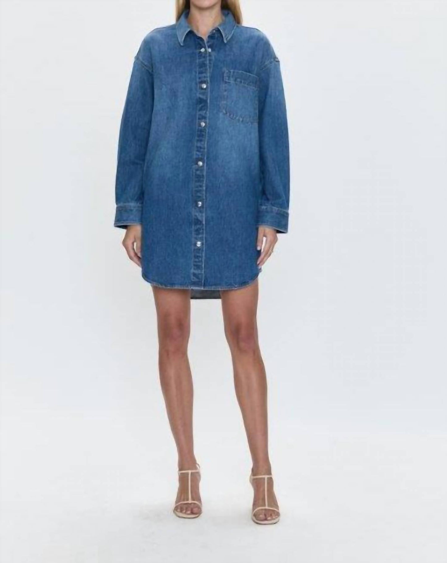 Pistola - Elle Denim Mini Shirt Dress
