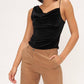 Project Social T - Uptown Asymmetrical Velvet Tank