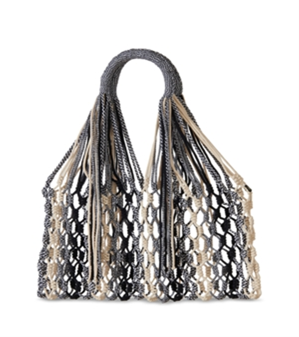 Nannacay Women's Estela Net Shoulder Bag Black Size Regular