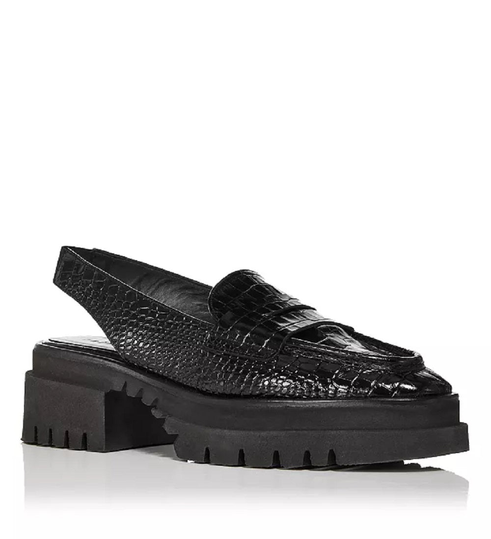 Freda Salvador Women's Bettie Slingback Platform Loafers Black Size 7
