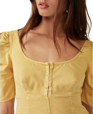 Free People - Cheyenne Denim Mini Dress