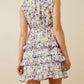 Hayden La - Floral Smocked Neck Tiered Dress